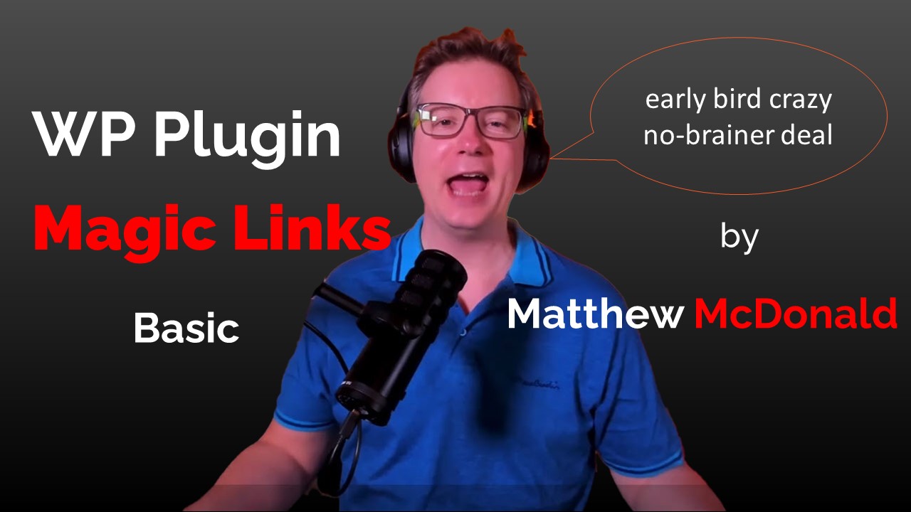 Miracle Links WordPress plugin by Matthew McDonald